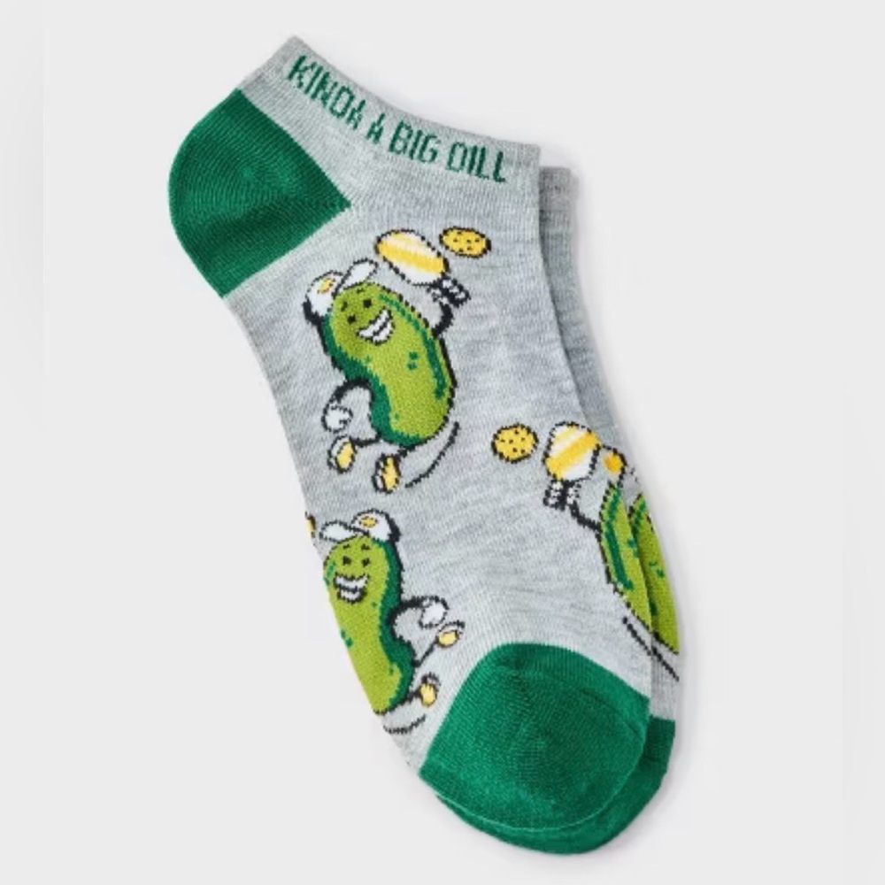 NWT Hello Socks Low-Cut Pickle Pattern Socks